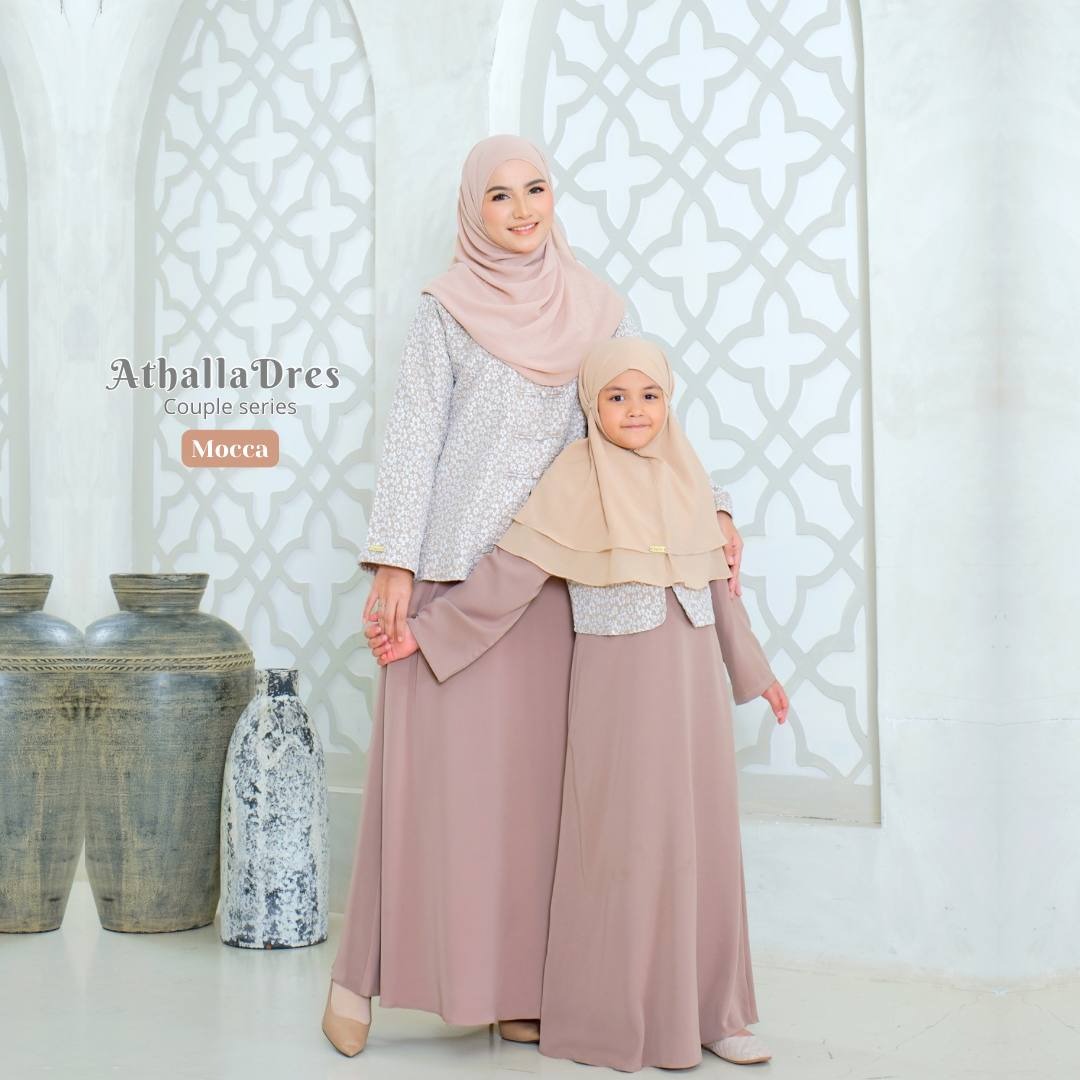 Athalla Dress Couple Mom & Kids Terbaru