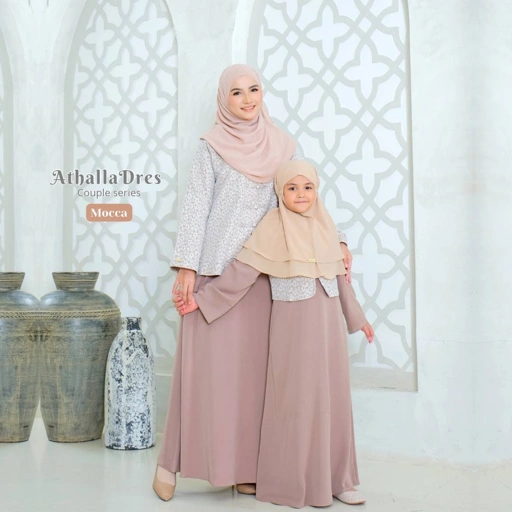 Image of Athalla Dress Couple Mom & Kids Terbaru