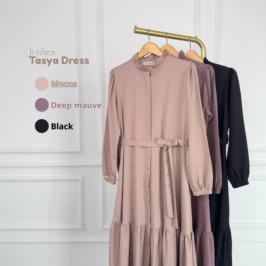 Tasya Dress Gamis 3in1 Look Outfit Simple