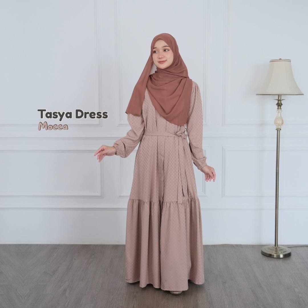 Tasya Dress Gamis 3in1 Look Outfit Simple
