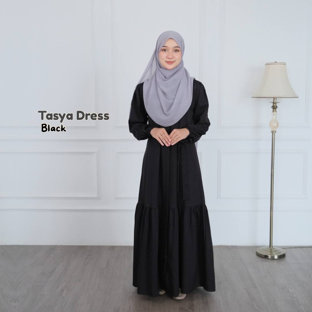 Tasya Dress Gamis 3in1 Look Outfit Simple