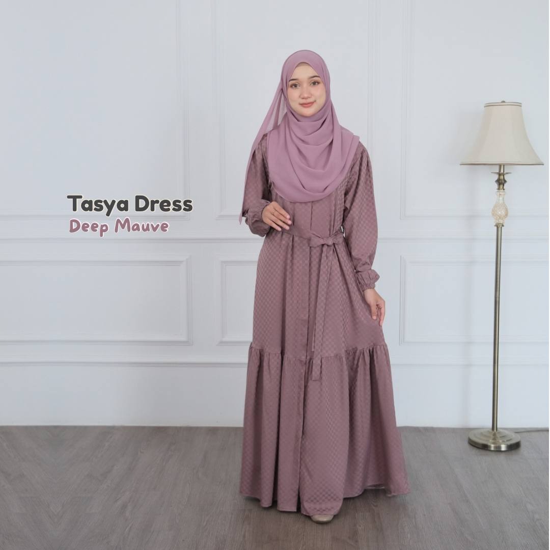 Tasya Dress Gamis 3in1 Look Outfit Simple