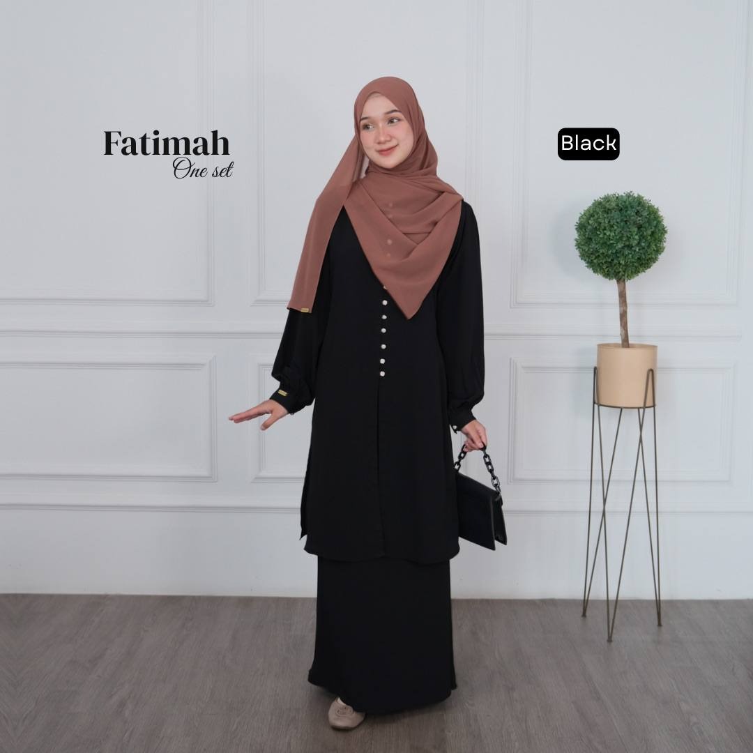 Fatimah One set Tunik Rok Outfit Remaja Kekinian