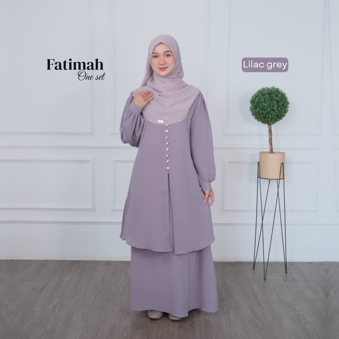 Fatimah One set Tunik Rok Outfit Remaja Kekinian