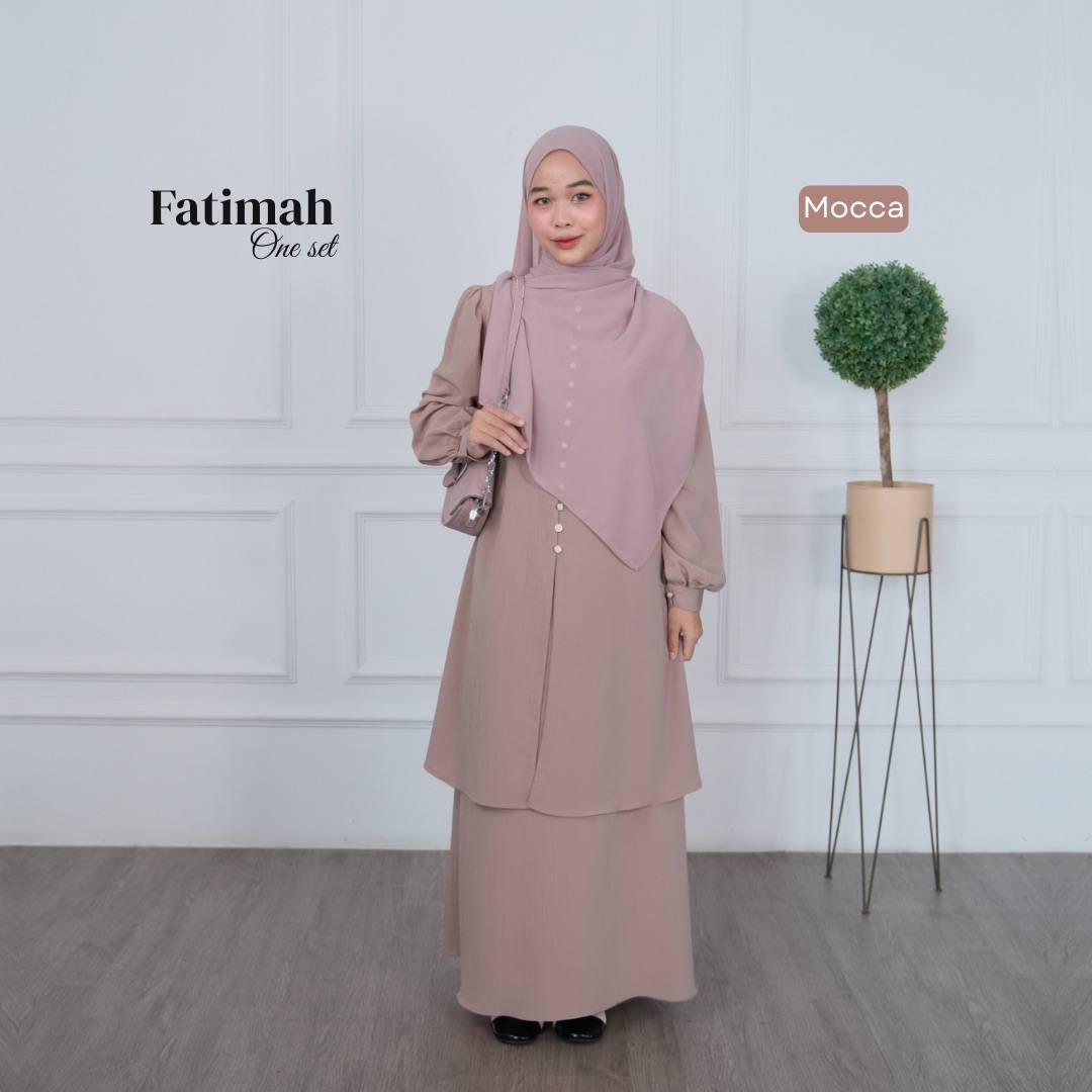 Fatimah One set Tunik Rok Outfit Remaja Kekinian