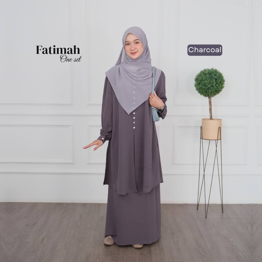 Fatimah One set Tunik Rok Outfit Remaja Kekinian