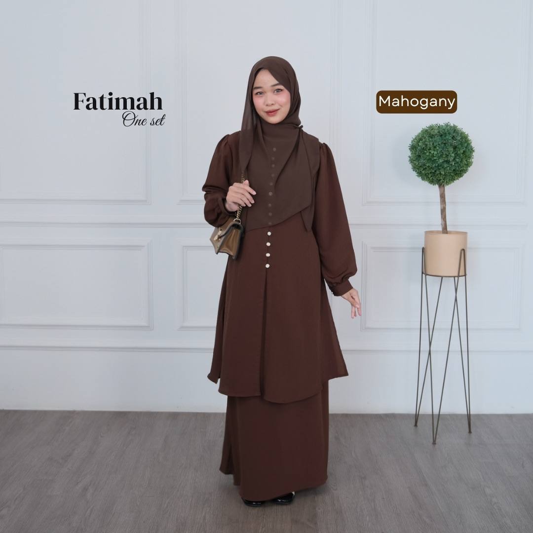Fatimah One set Tunik Rok Outfit Remaja Kekinian