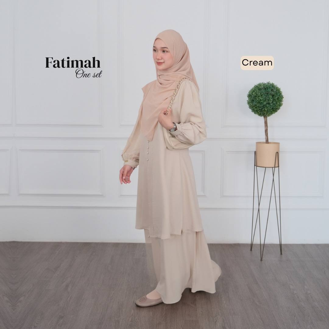Fatimah One set Tunik Rok Outfit Remaja Kekinian