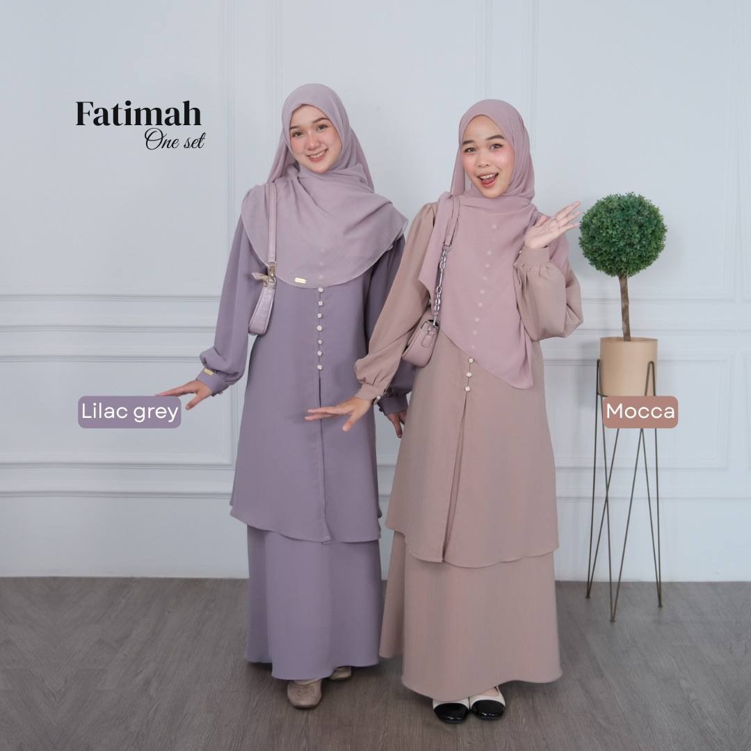 Fatimah One set Tunik Rok Outfit Remaja Kekinian