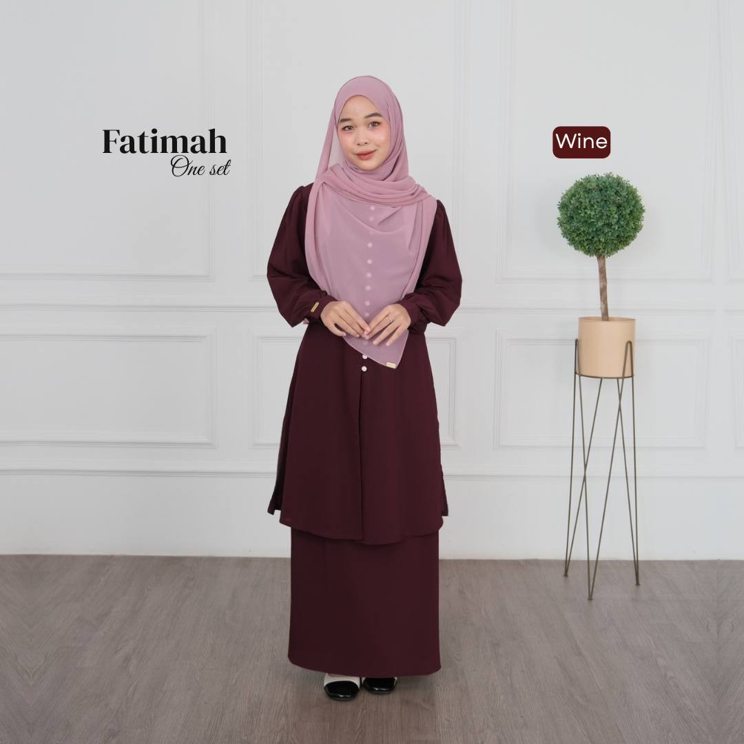 Fatimah One set Tunik Rok Outfit Remaja Kekinian