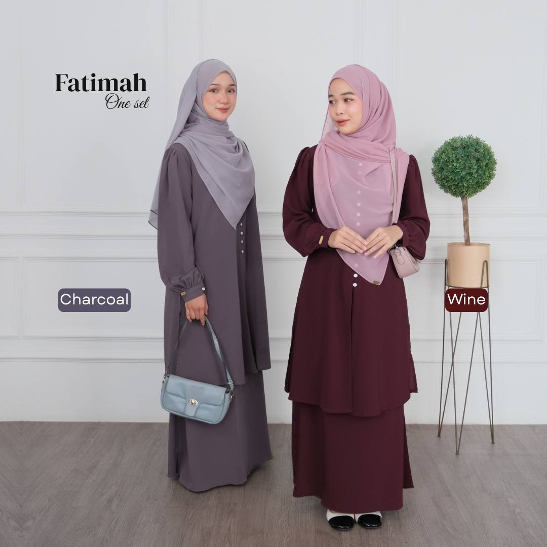 Fatimah One set Tunik Rok Outfit Remaja Kekinian