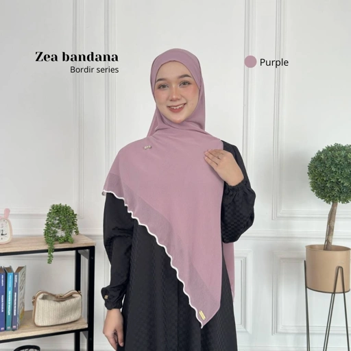 Image of Segiempat Bandana Zea Series Bordir Match One Set Latifa