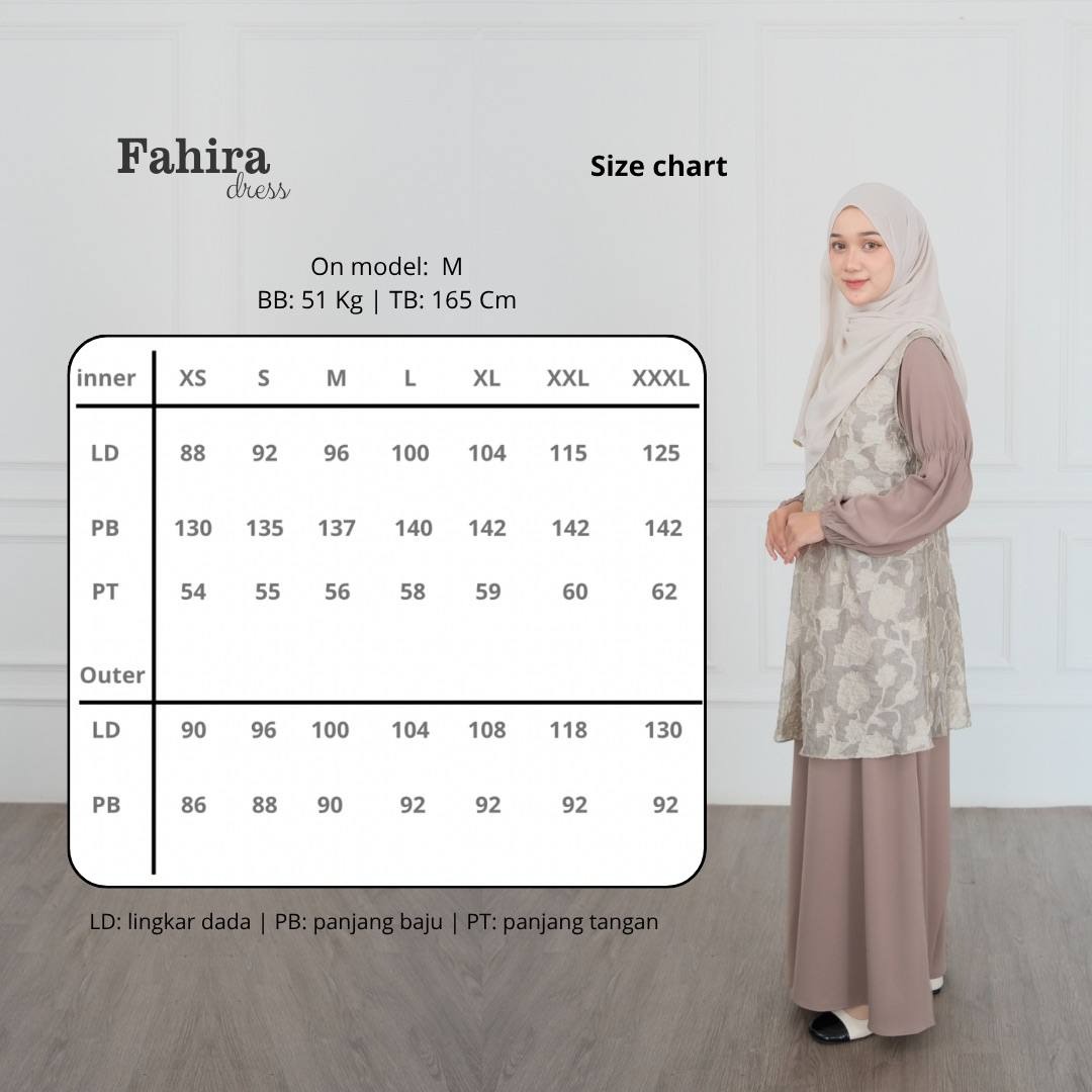 Fahira Dress | Gamis Motif Flowers Paper Silk Embroidery | Seragaman Bridesmaid