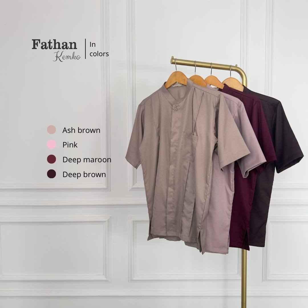 Fathan Kemko | Kemeja Koko Remaja Dewasa Lengan Pendek & Panjang | Koko Exclusive