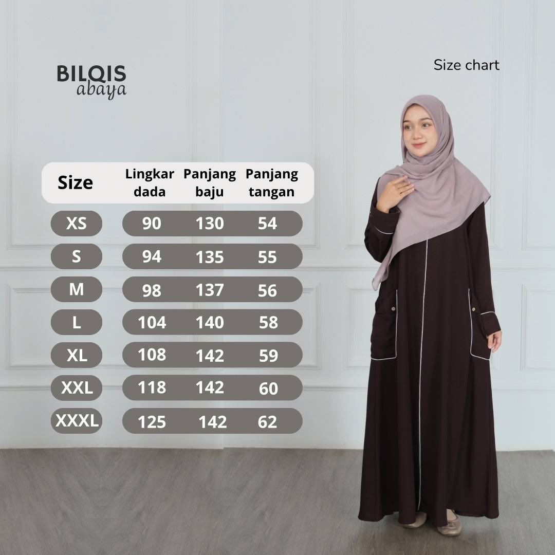 Bilqis Abaya Wanita Muslim Exclusive Terbaru