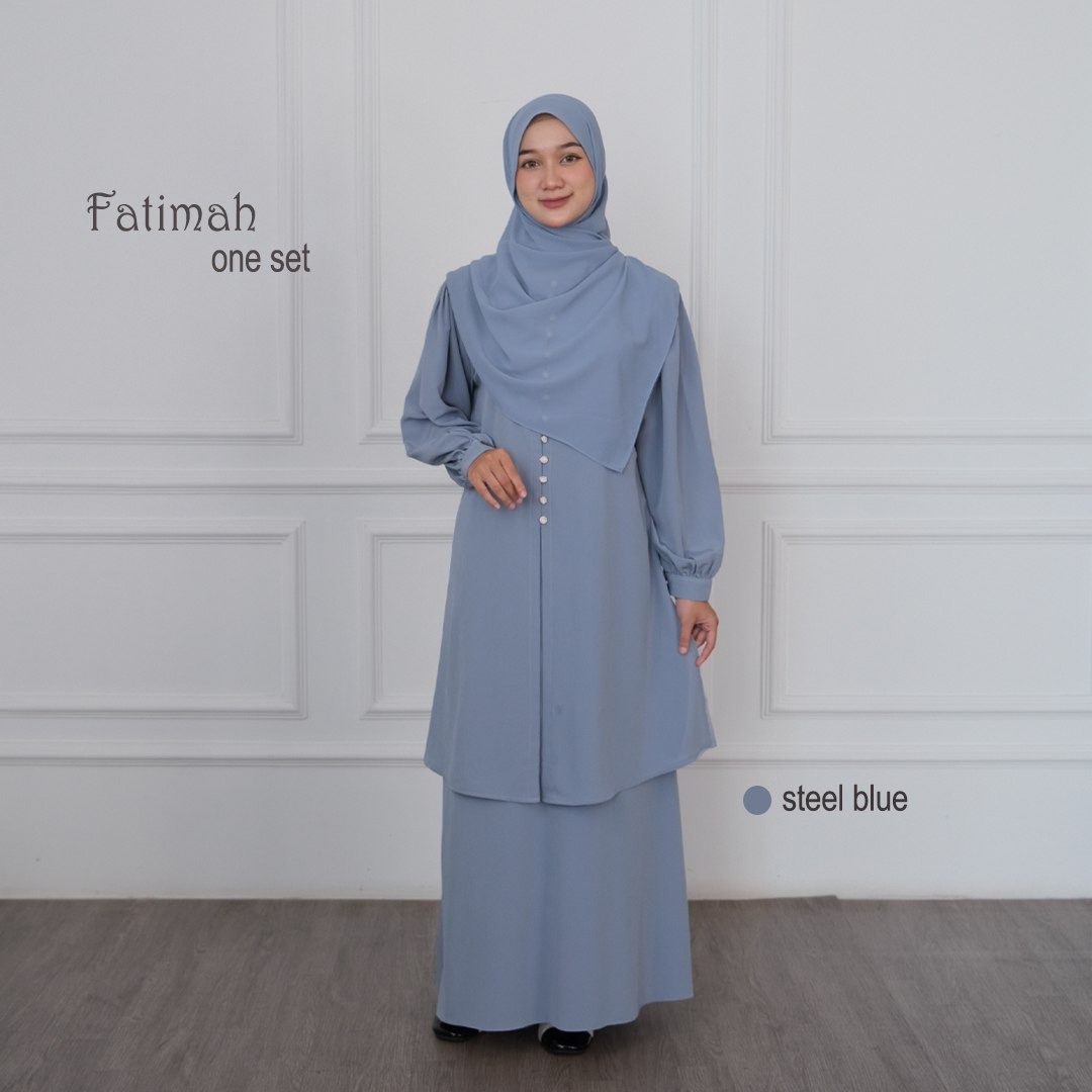 Fatimah One set Tunik Rok Outfit Remaja Kekinian