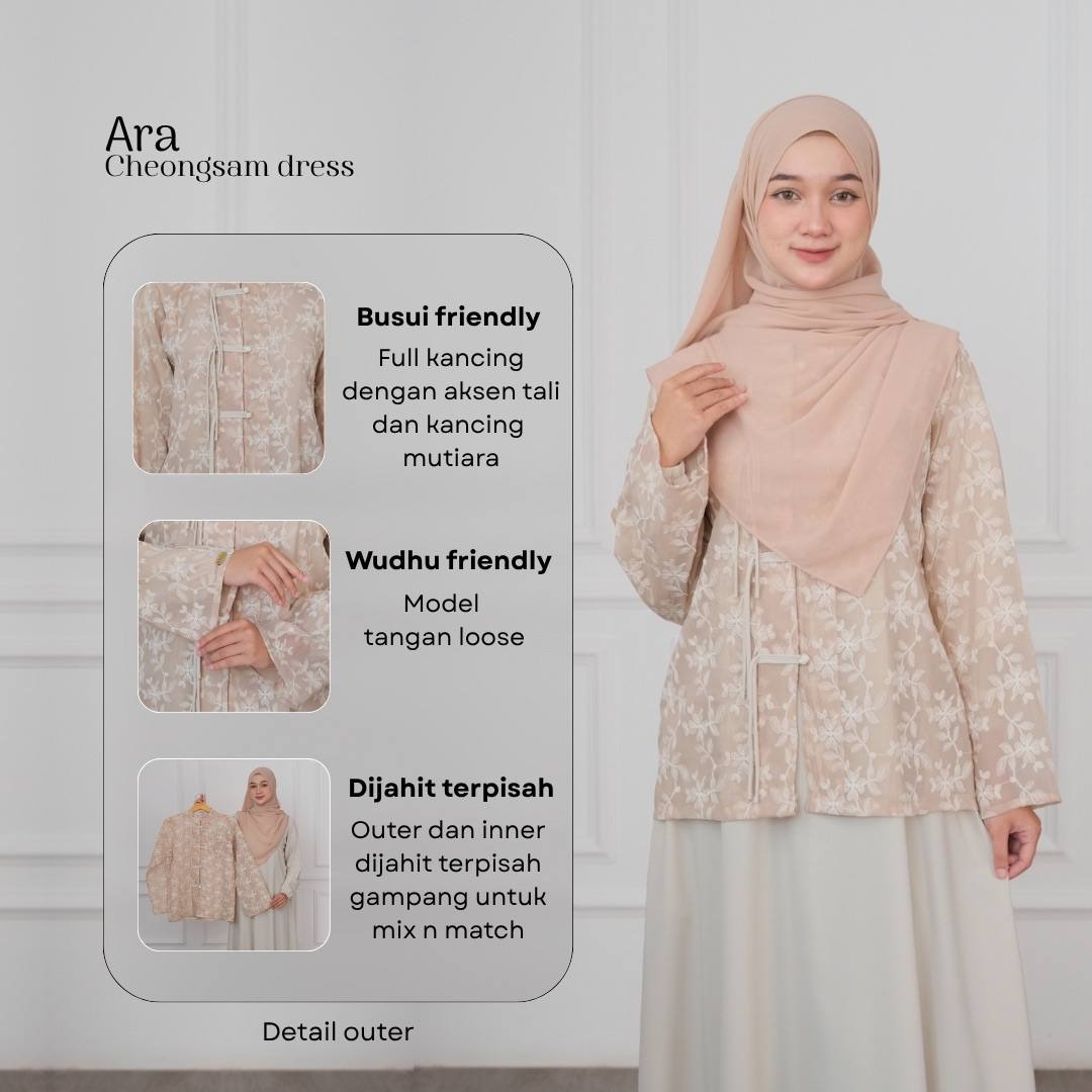 Ara Cheongsam | Modern Outerwear Silk Embroidery