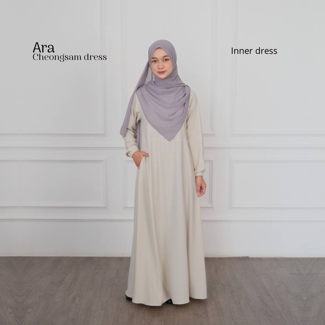 Ara Cheongsam Inner Dress | Basic Inner Simple Elegan