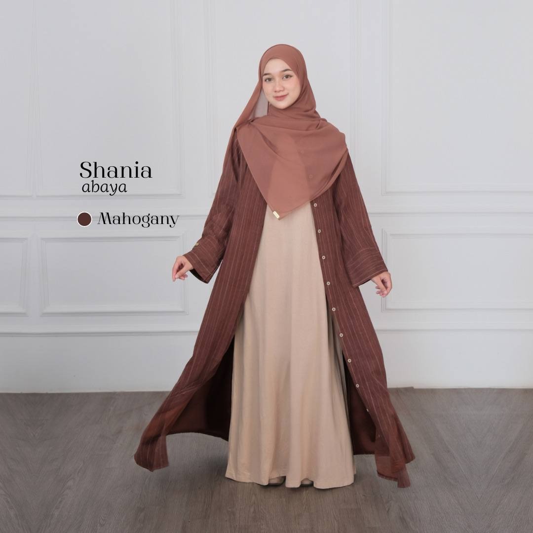 Shania Abaya | Abaya Like Cupro Premium Dress Salur | Busui Friendly 2in1 Look