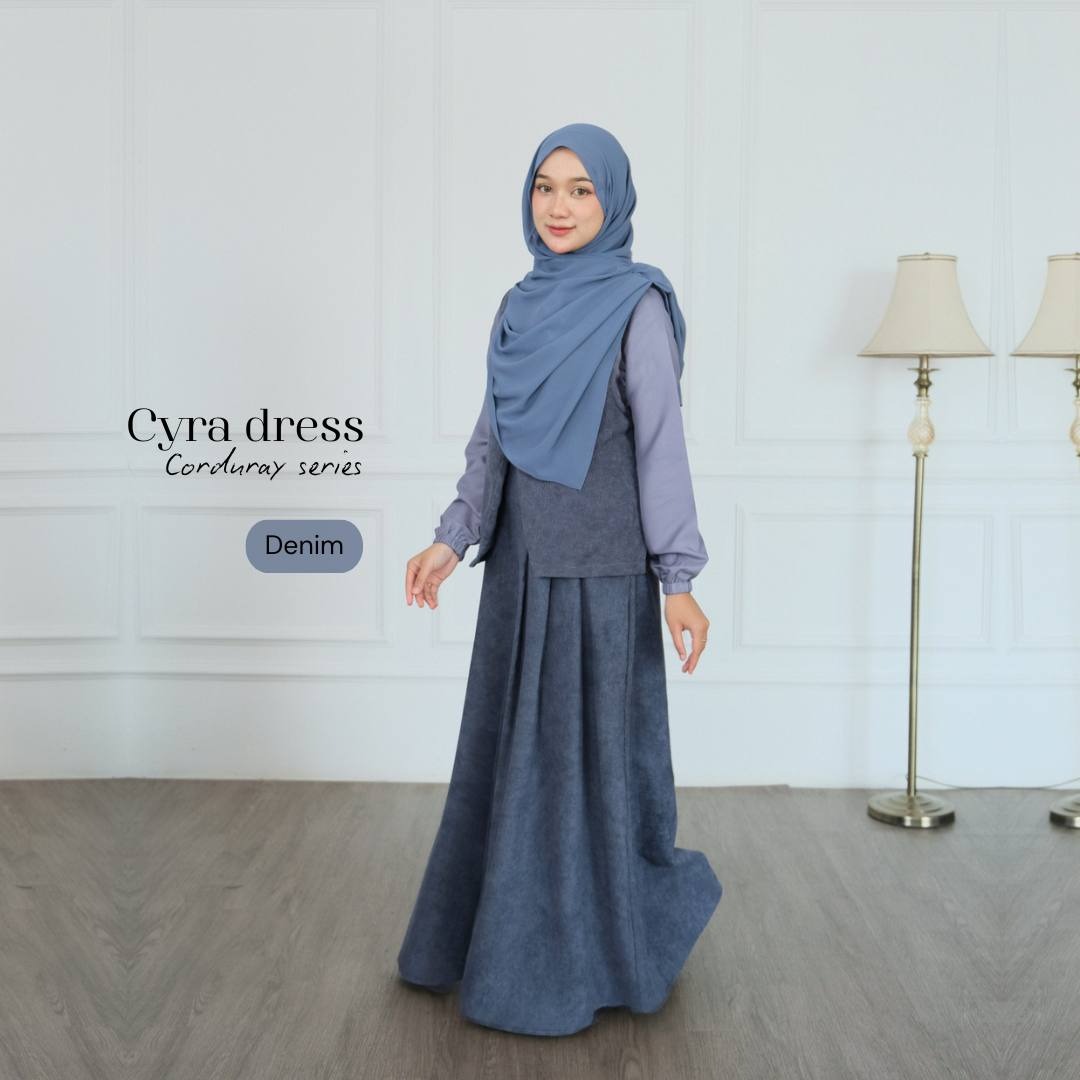 Cyra Corduray | Gamis Vest Outer Syar'i Remaja Kekinian