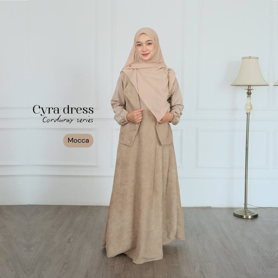 Cyra Corduray | Gamis Vest Outer Syar'i Remaja Kekinian