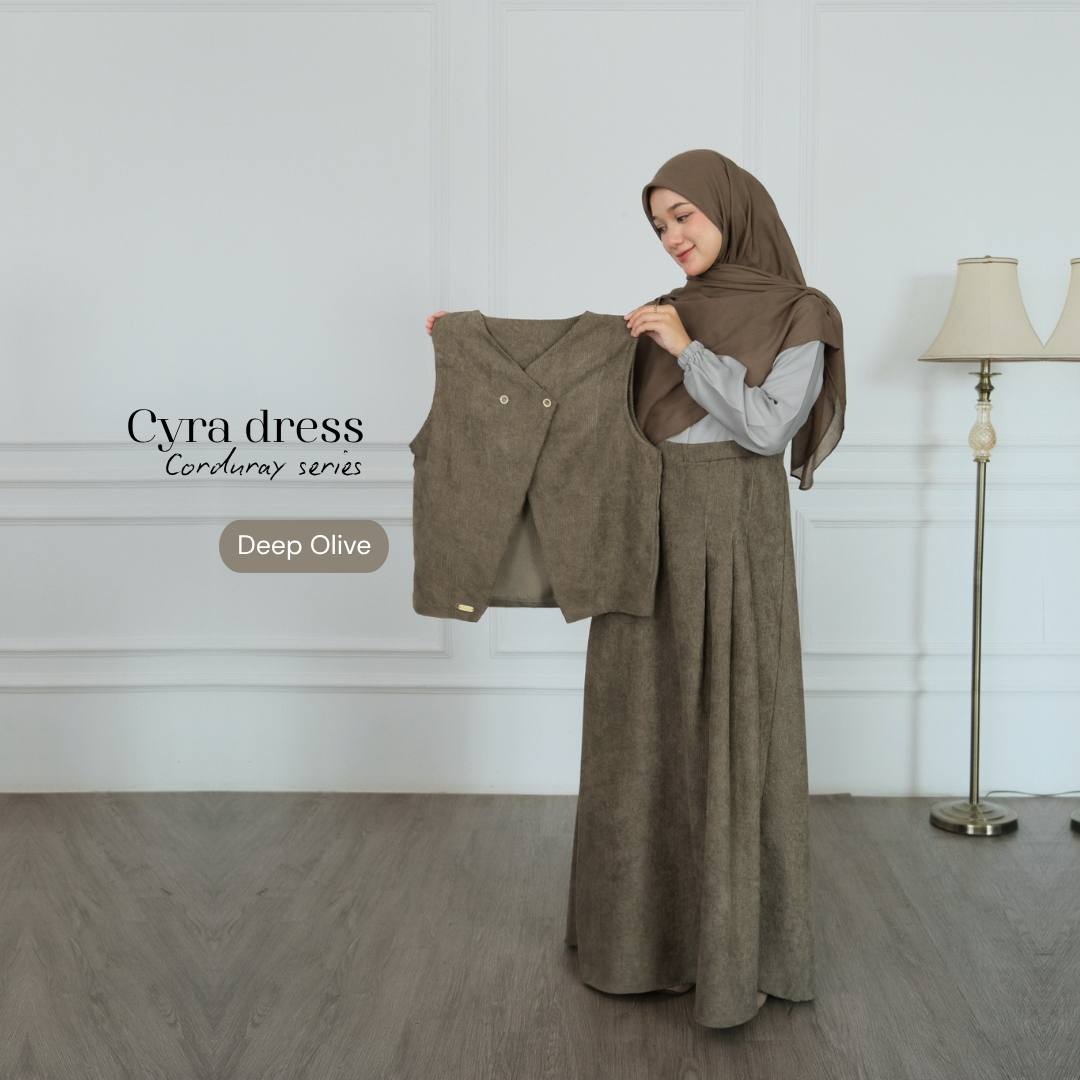 Cyra Corduray | Gamis Vest Outer Syar'i Remaja Kekinian