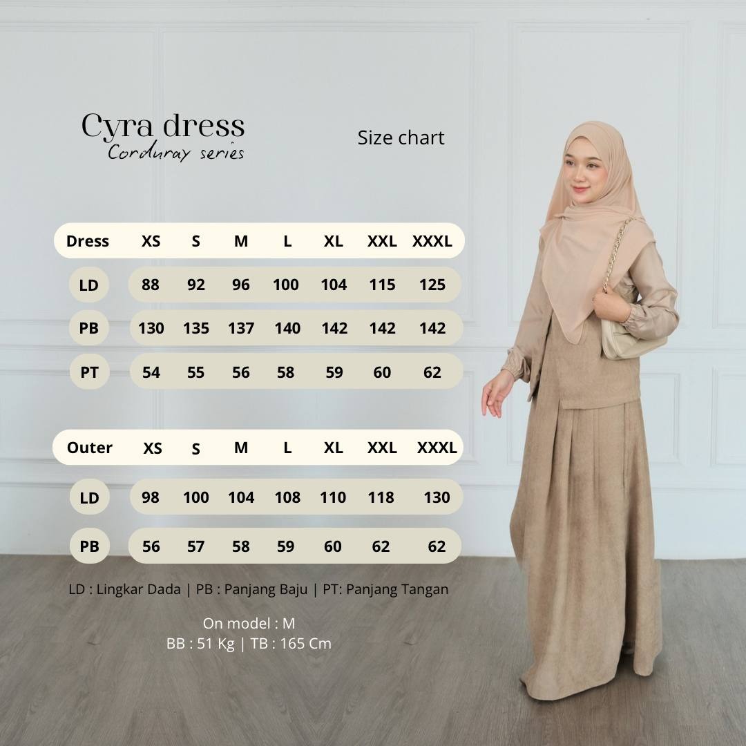 Cyra Corduray | Gamis Vest Outer Syar'i Remaja Kekinian