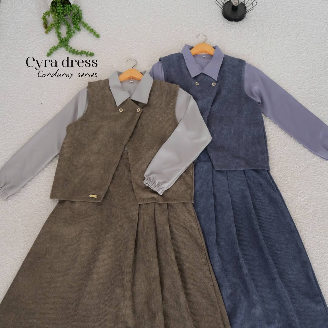 Cyra Corduray | Gamis Vest Outer Syar'i Remaja Kekinian