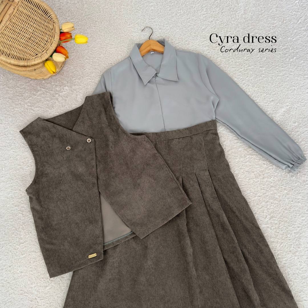 Cyra Corduray | Gamis Vest Outer Syar'i Remaja Kekinian