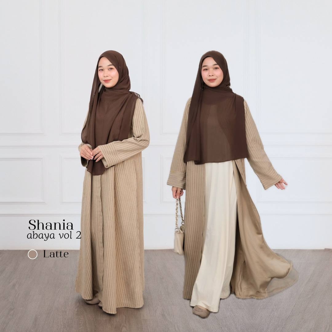 Shania Abaya | Abaya Like Cupro Premium Dress Salur | Busui Friendly 2in1 Look