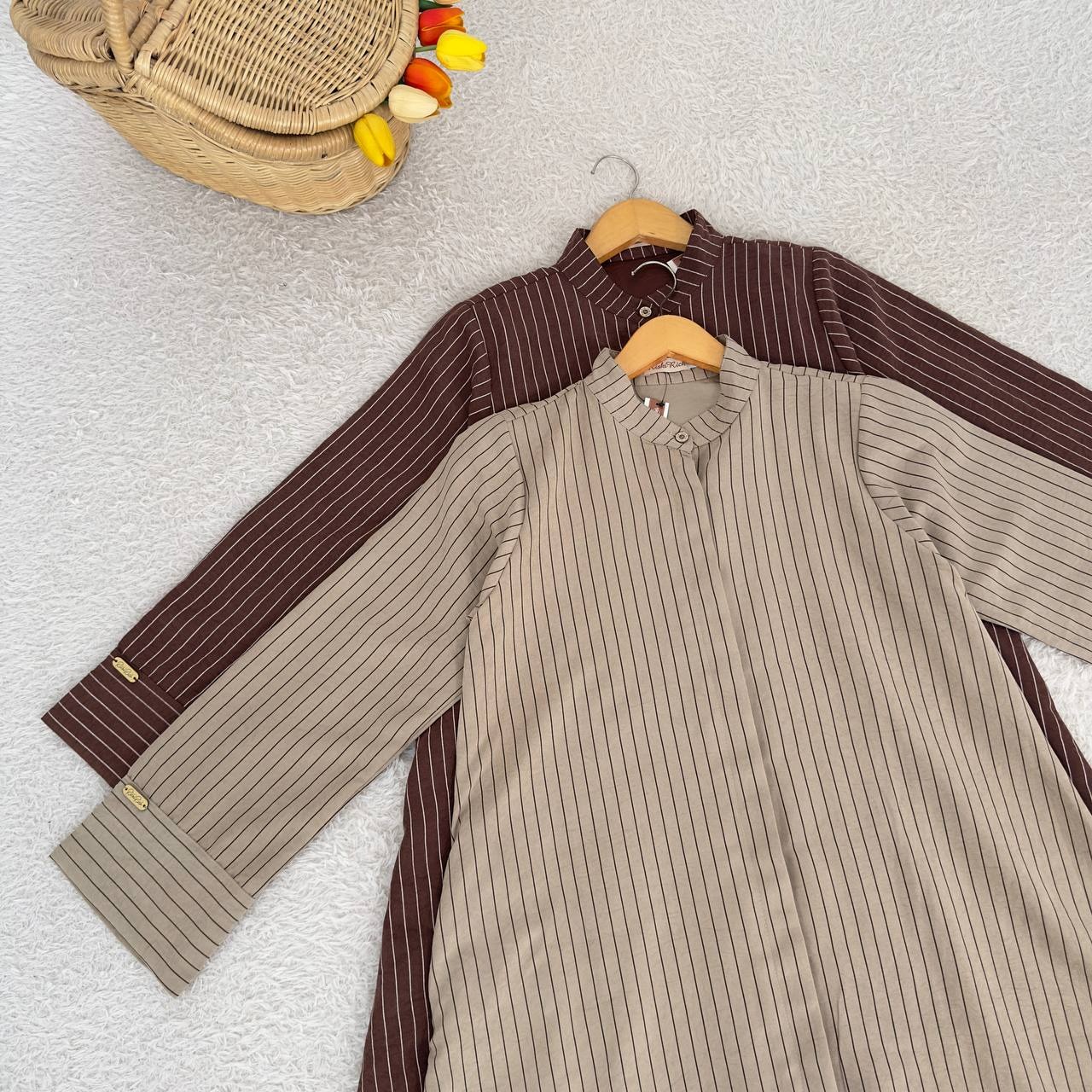 Shania Abaya | Abaya Like Cupro Premium Dress Salur | Busui Friendly 2in1 Look