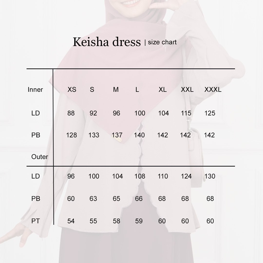 Keisha Outer Bordir | Inner Outer 2in1 Look