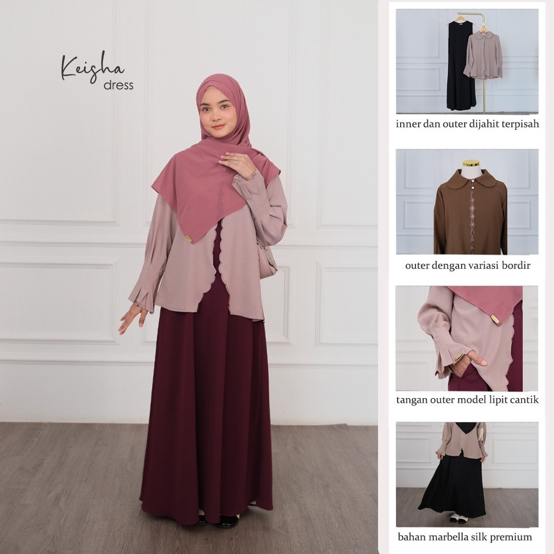 Keisha Outer Bordir | Inner Outer 2in1 Look