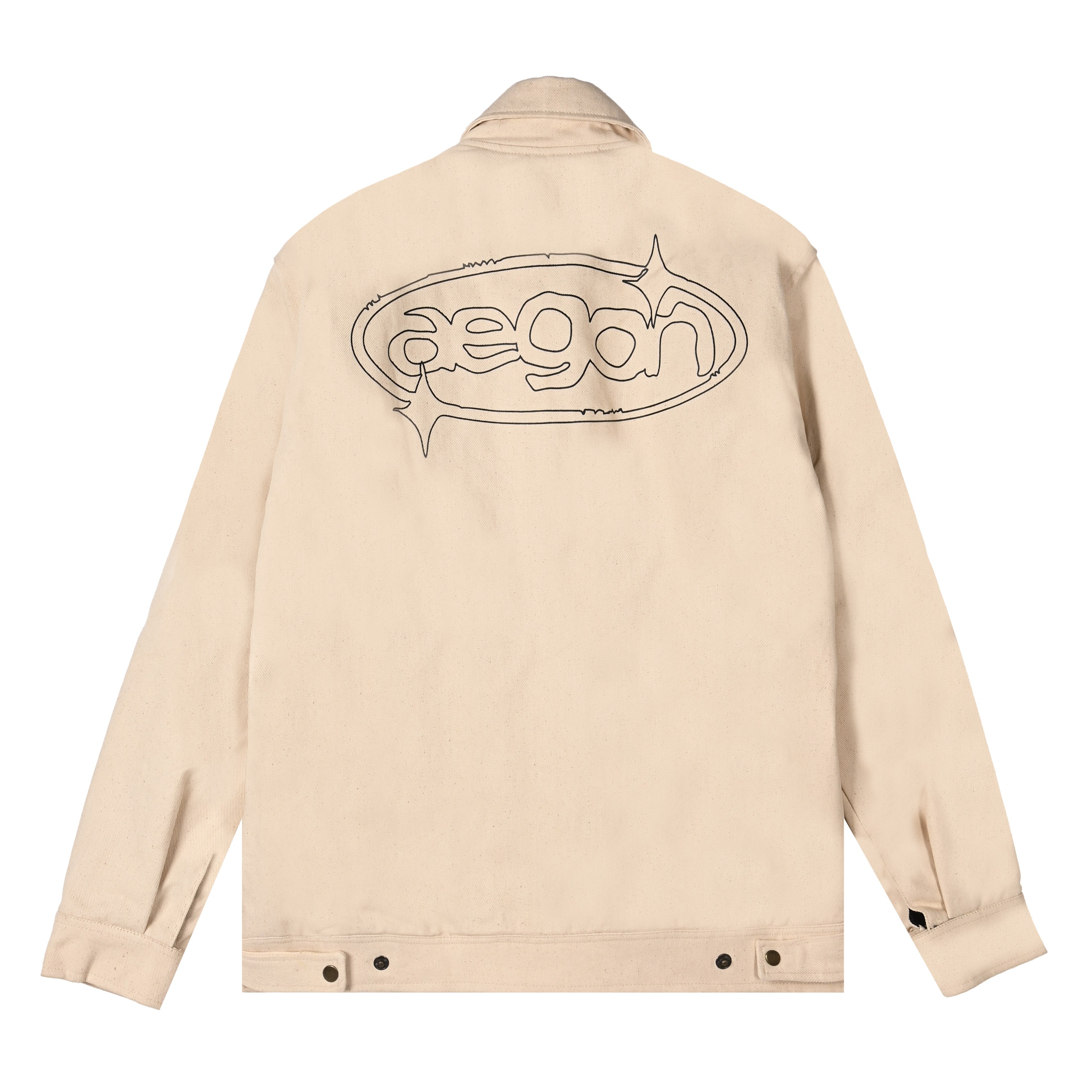 Bold Logo Work Jacket (Natural)