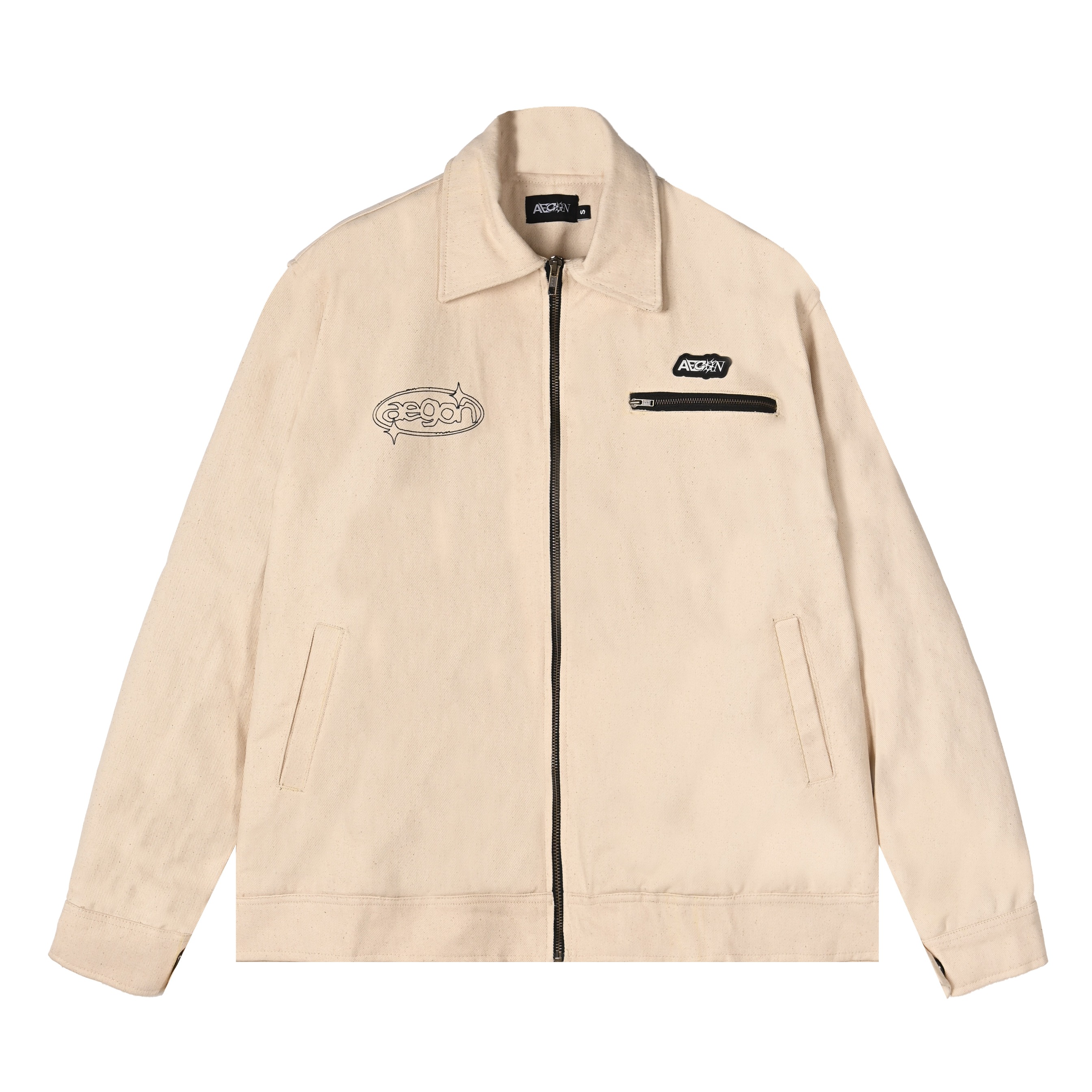 Bold Logo Work Jacket (Natural)