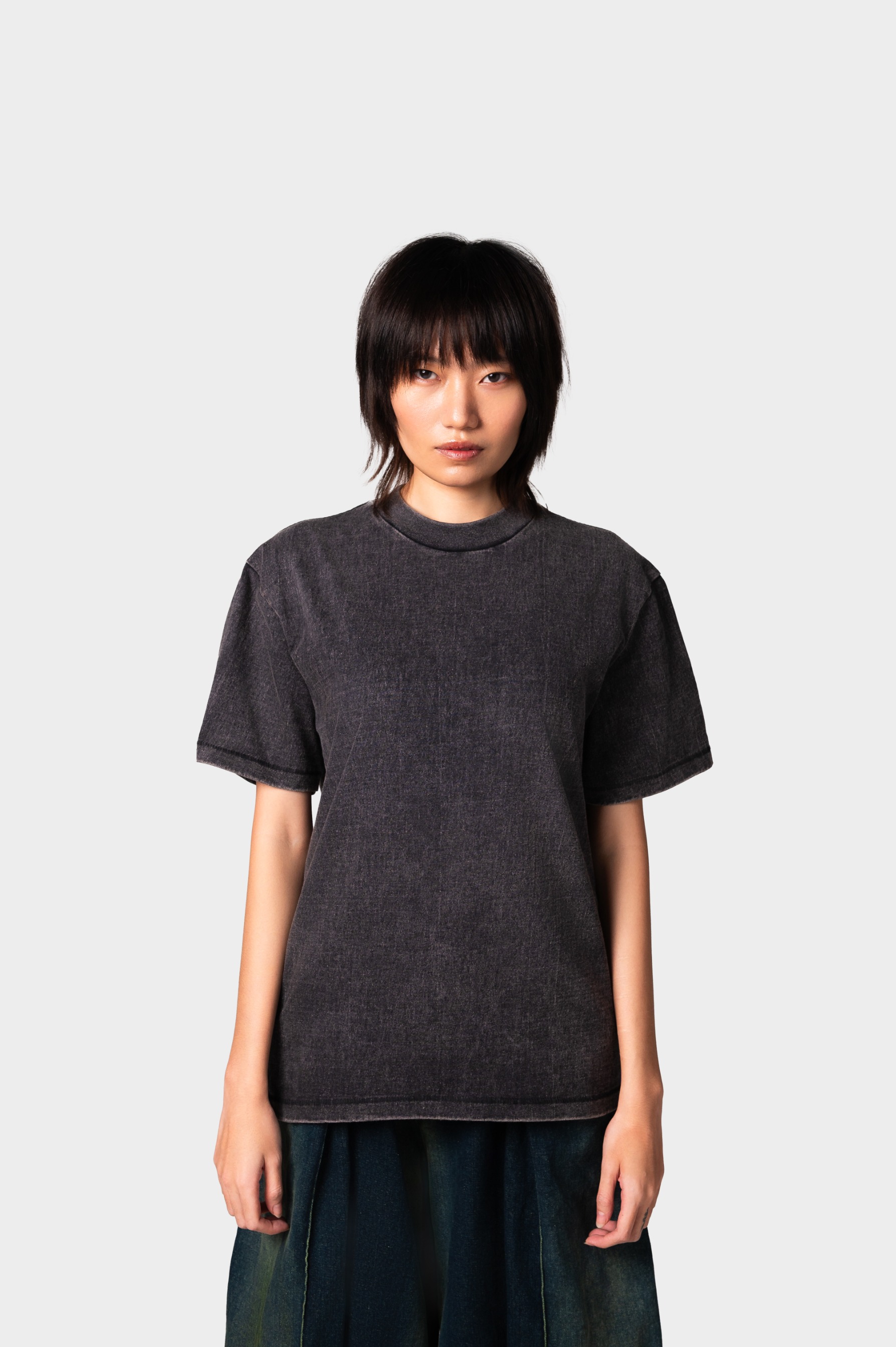Classic Blank Tee (Faded Black)