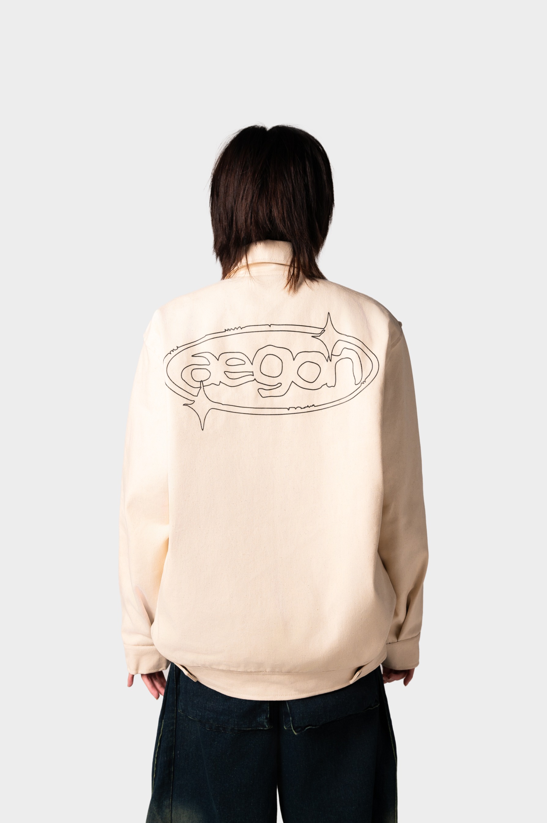 Bold Logo Work Jacket (Natural)