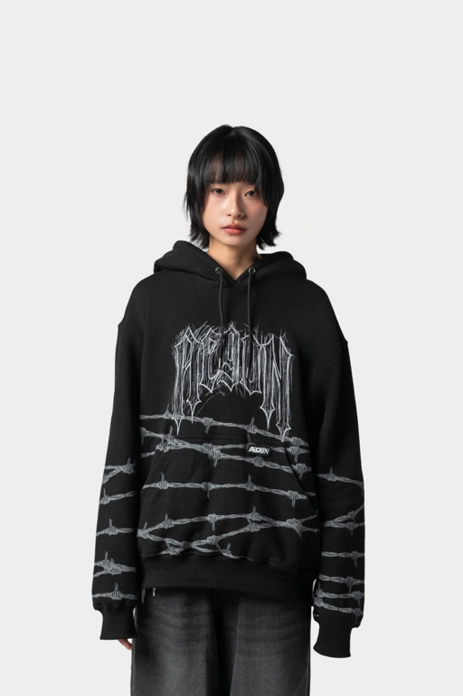 Image of Barbed Realms Hoddie (Black)
