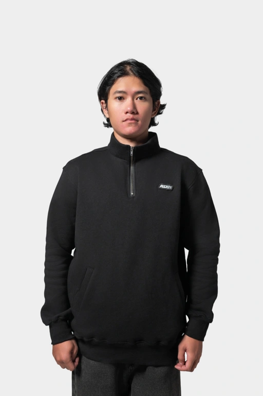 Image of Monolith - Half Zip (Black)