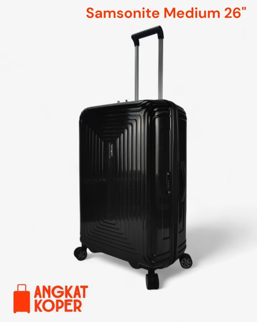 Image of Samsonite Aspero Lightweight Spinner Hardcase Luggage 26 Black