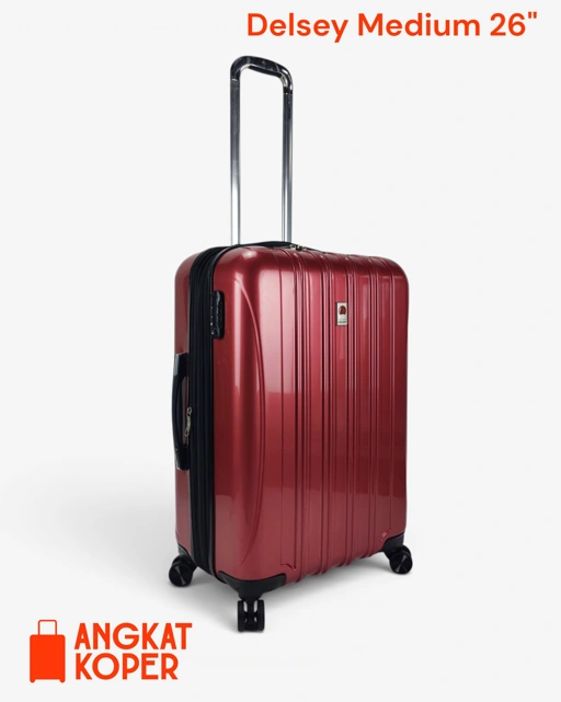 Delsey Helium Aero Hardcase Luggage 26 Inch Maroon