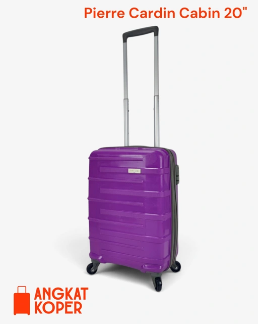 Pierre Cardin Spinner Hardcase Luggage 20 Inch Purple
