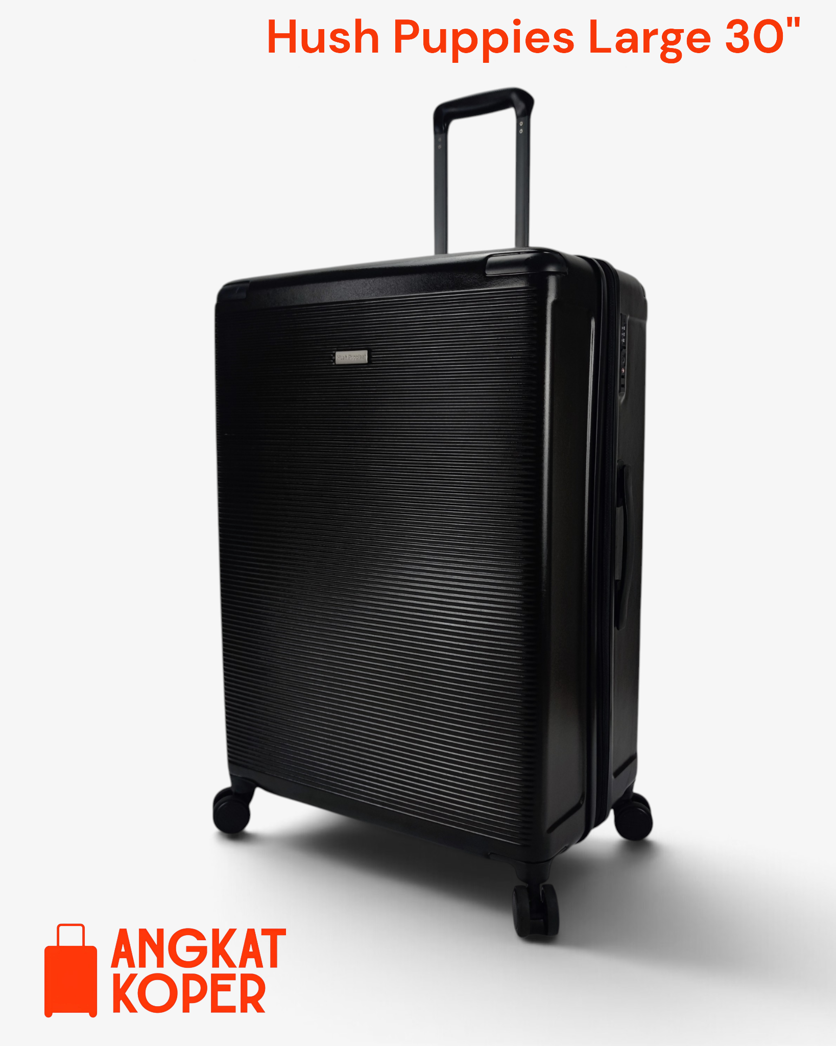 Hush Puppies 4026 Hardcase Luggage 30 Inch Black ✔️