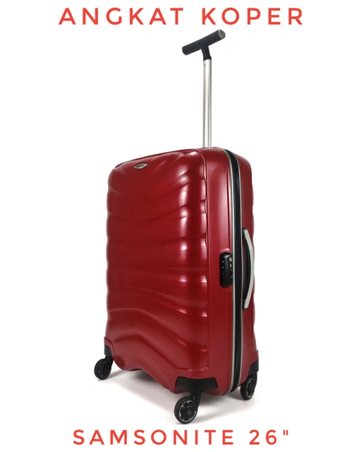 Image of Samsonite Firelite Spinner Hardcase Luggage 26 Inch Red 