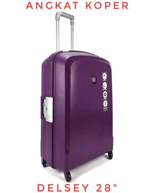 Image of Delsey Belfort Hardcase Luggage 28 Inch Purple 