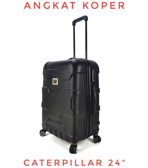 Image of Caterpillar Roll Cage Spinner Hardcase Luggage 24 Inch 