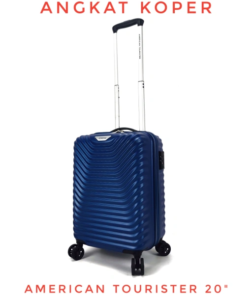 Image of American Tourister Skycove Spinner Hardcase Luggage 20 Inch Blue