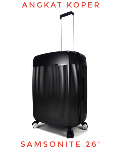 Image of Samsonite Red Sparkle Spinner Hardcase Luggage 26 Inch 