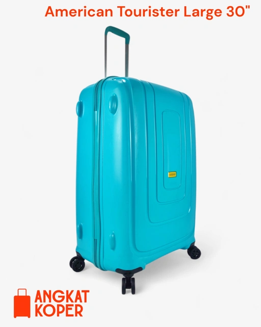Image of American Tourister Lightrax Lightweight Hardcase Luggage 30 Inch Turquoise Blue
