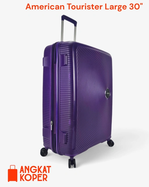 Image of American Tourister Curio Soundbox Spinner Hardcase Luggage 30 Inch Purple